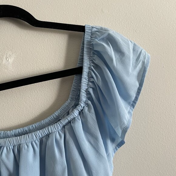 Windsor Women L Belted Chasing Dreams Off The Shoulder Ruffle High-Low Dress - Picture 7 of 12